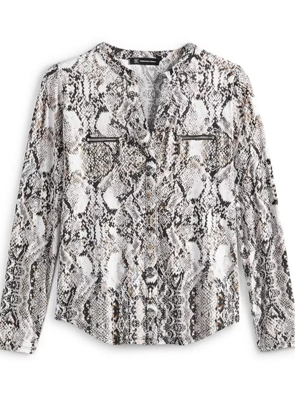 INC Snake print blouse NWT Petite XS